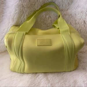 Dagne Dover Large Landon in Sunbreak Neon Yellow Duffle Bag Crossbody
